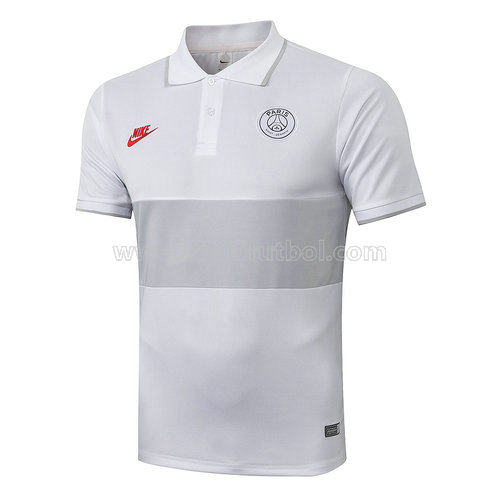 camiseta paris saint germain polo blanco 2019-20